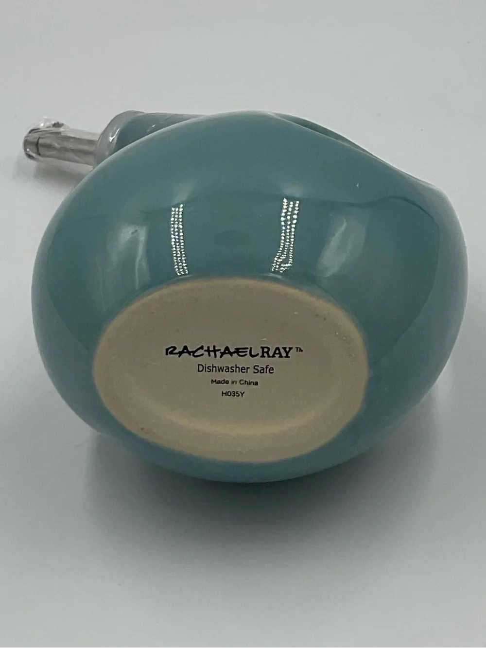 NWOT Small Rachael Ray Ceramic EVOO 13oz Vinegar Cruet in Agave Blue H035Y
